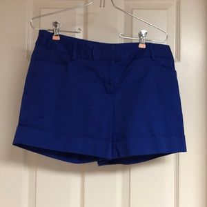 Electric blue shorts
